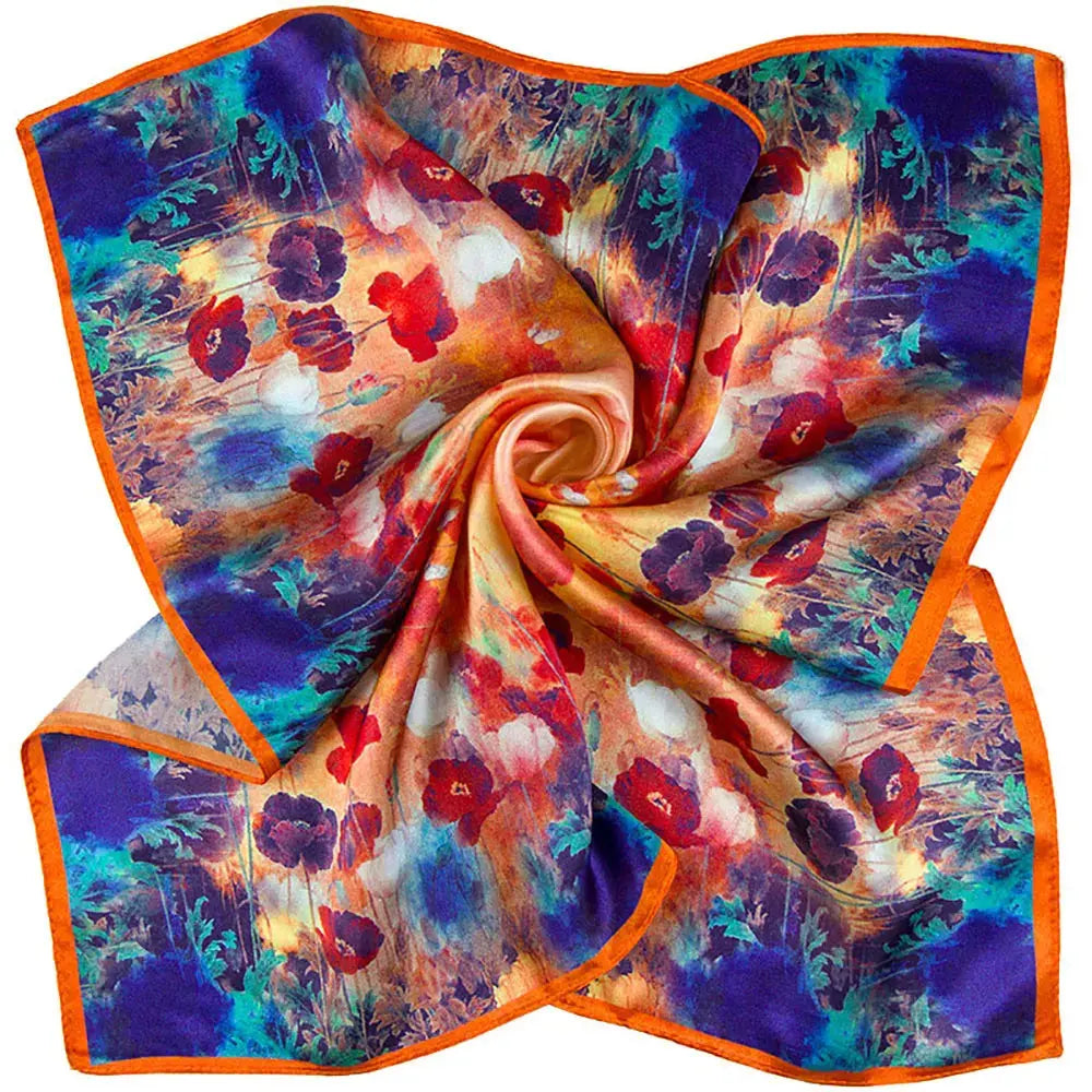 100 % Naturlig Sidenhalsduk – Kvinnors Bandana i Äkta Silke - Velinoro.com