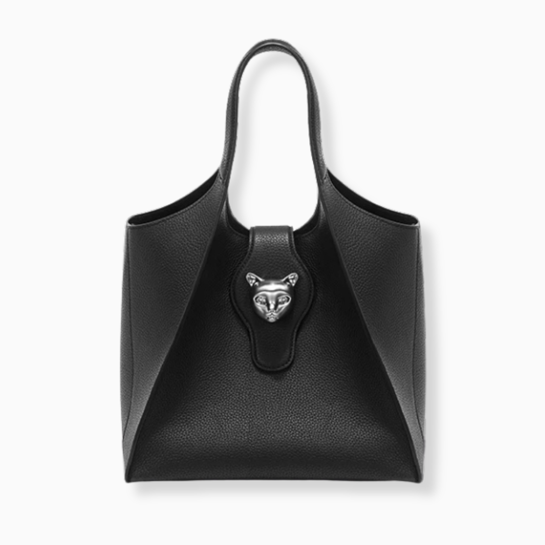 Toteväska i Naturligt Läder – Elegant & Funktionell för Resa & Vardag, 24x16x20 cm Handväska Velinoro Svart