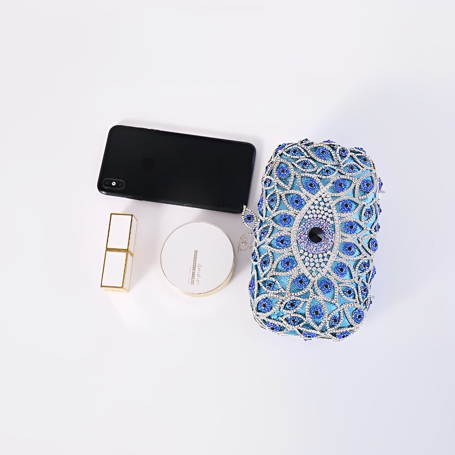 Strassbeströdd kuvertväska – exklusiv clutchbag 19x7x11 cm Kuvertväska Velinoro