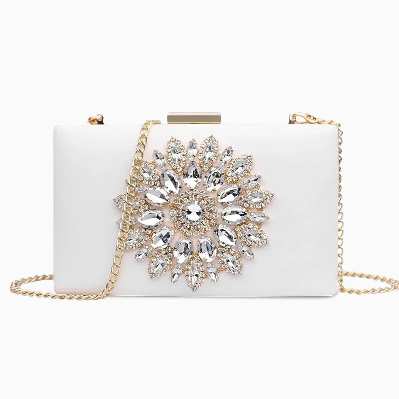 Elegant kuvertväska med unik design – stilren clutchbag 20x5x13 cm Kuvertväska Velinoro Vit