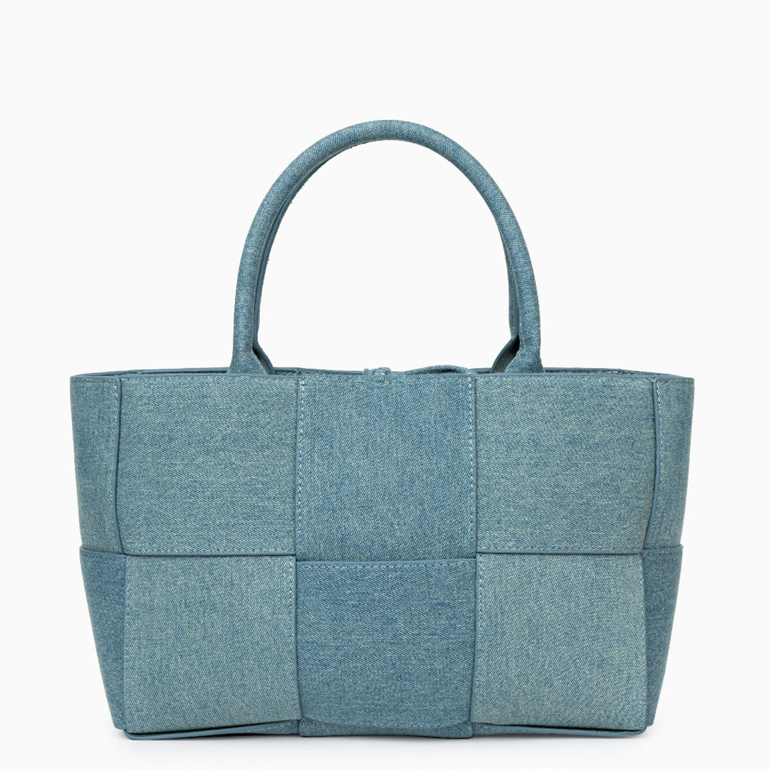 Blå Toteväska i Vegansk Canvas – Lätt & Rymlig Vardagsväska, 30x20 cm Tote bag Velinoro Default