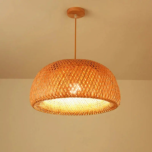 Handknuten Bambulampa – Kinesisk Hänglampa 18–30 cm | Velinoro - Velinoro.com