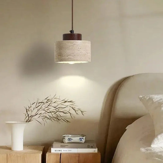 LED Hänglampa i Travertin – Wabi Sabi Drop Light | Velinoro Velinoro