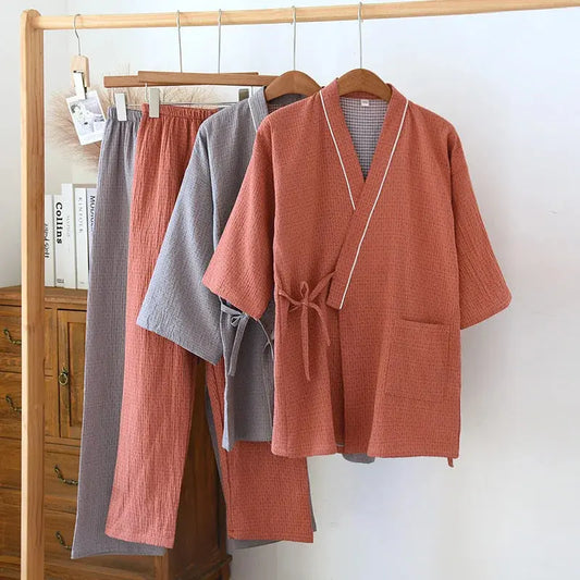 Japanskt Kimonoset i Bomull – Unisex Parset Vår/Sommar | Velinoro Velinoro