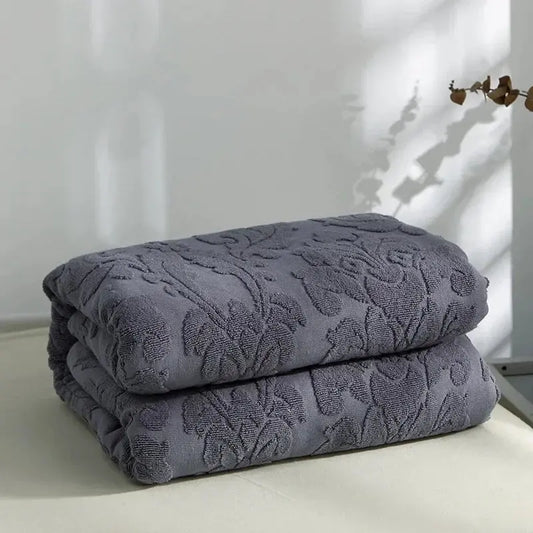Jacquard Bomullsfilt – Mjuk & Andningsbar Pläd för Säng/Soffa | Velinoro - Velinoro.com